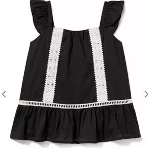 Jaime and Jack Peplum Crochet Trim Top Size 12 New With Tag